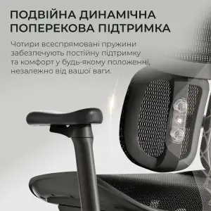 Крісло офісне Sihoo Doro S100 Mesh Black (S100-M301) UA