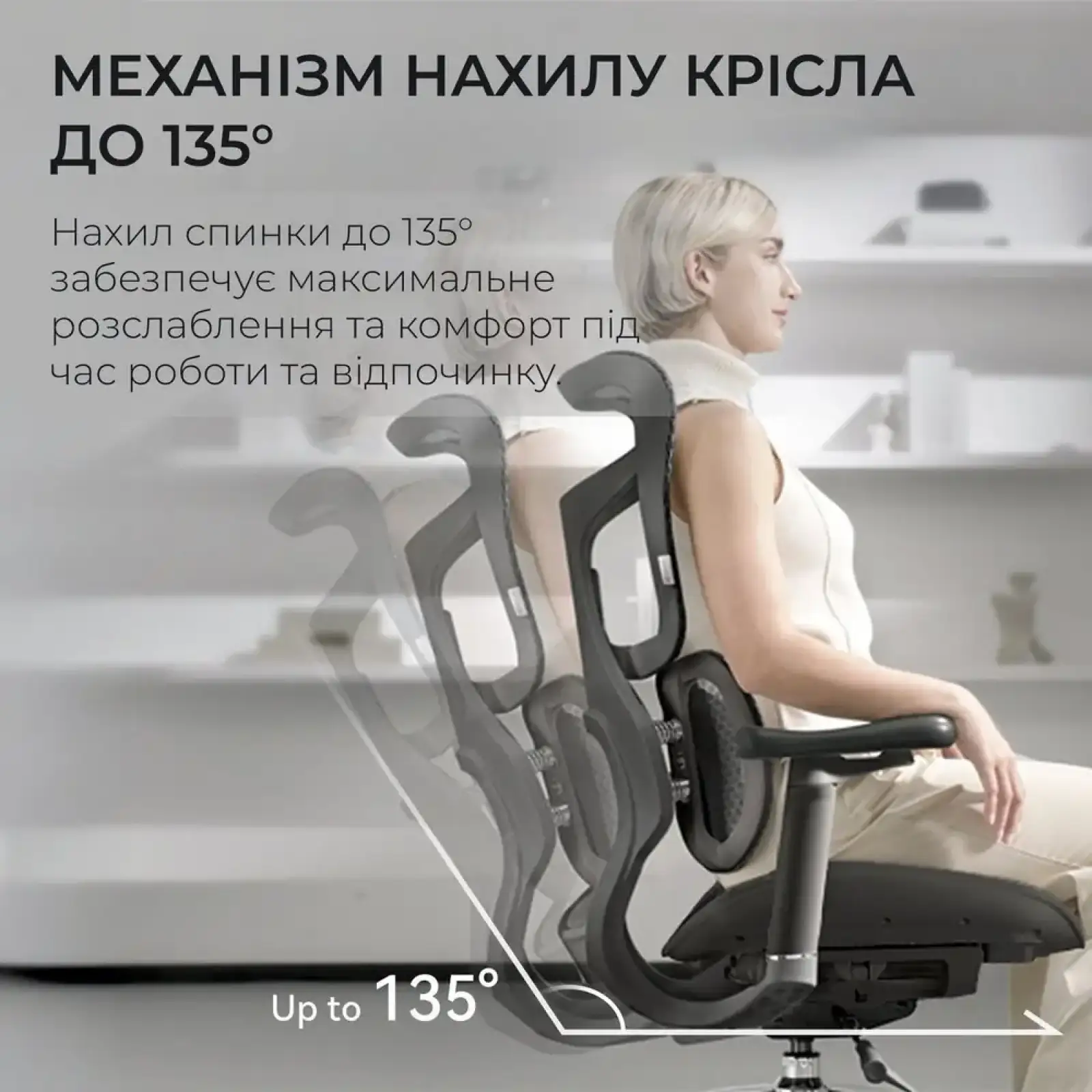 Крісло офісне Sihoo Doro S100 Mesh Black (S100-M301) UA