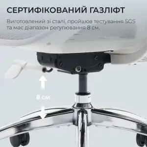 Кресло офисное Sihoo Doro S100 Mesh White (S100-M302) UA