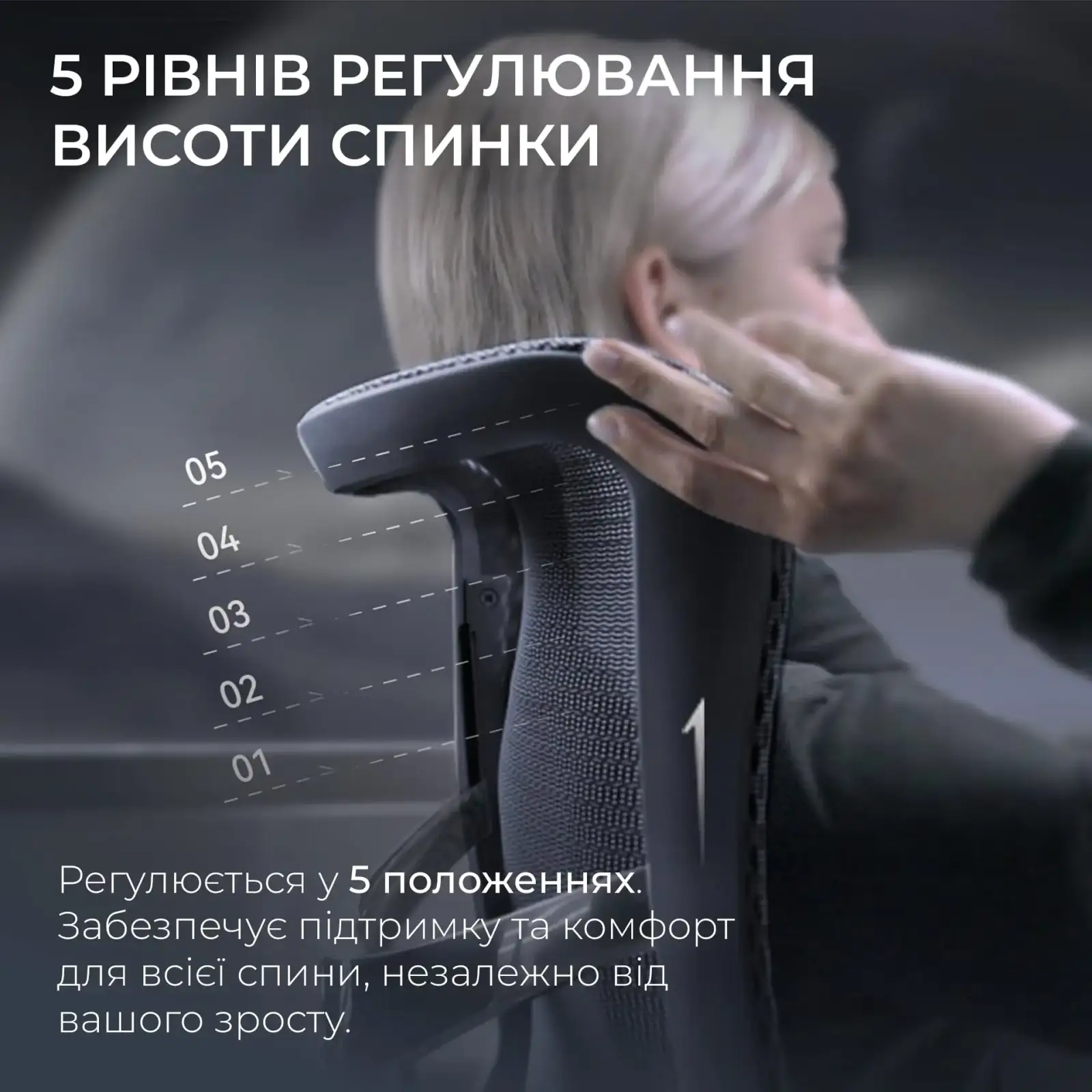 Крісло офісне Sihoo Doro S300 Mesh Dark Grey (S300-M201) UA