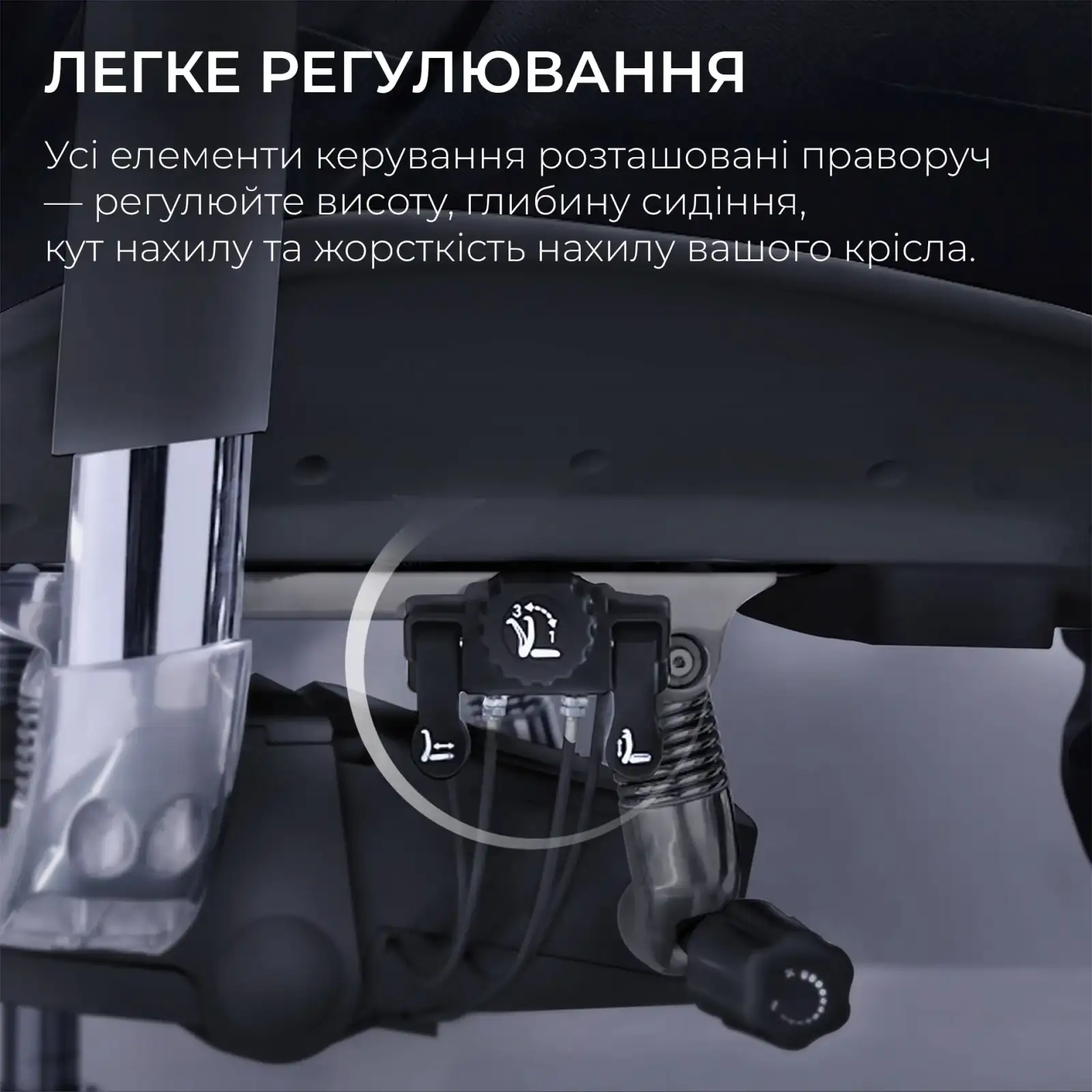 Крісло офісне Sihoo Doro S300 Mesh Dark Grey (S300-M201) UA