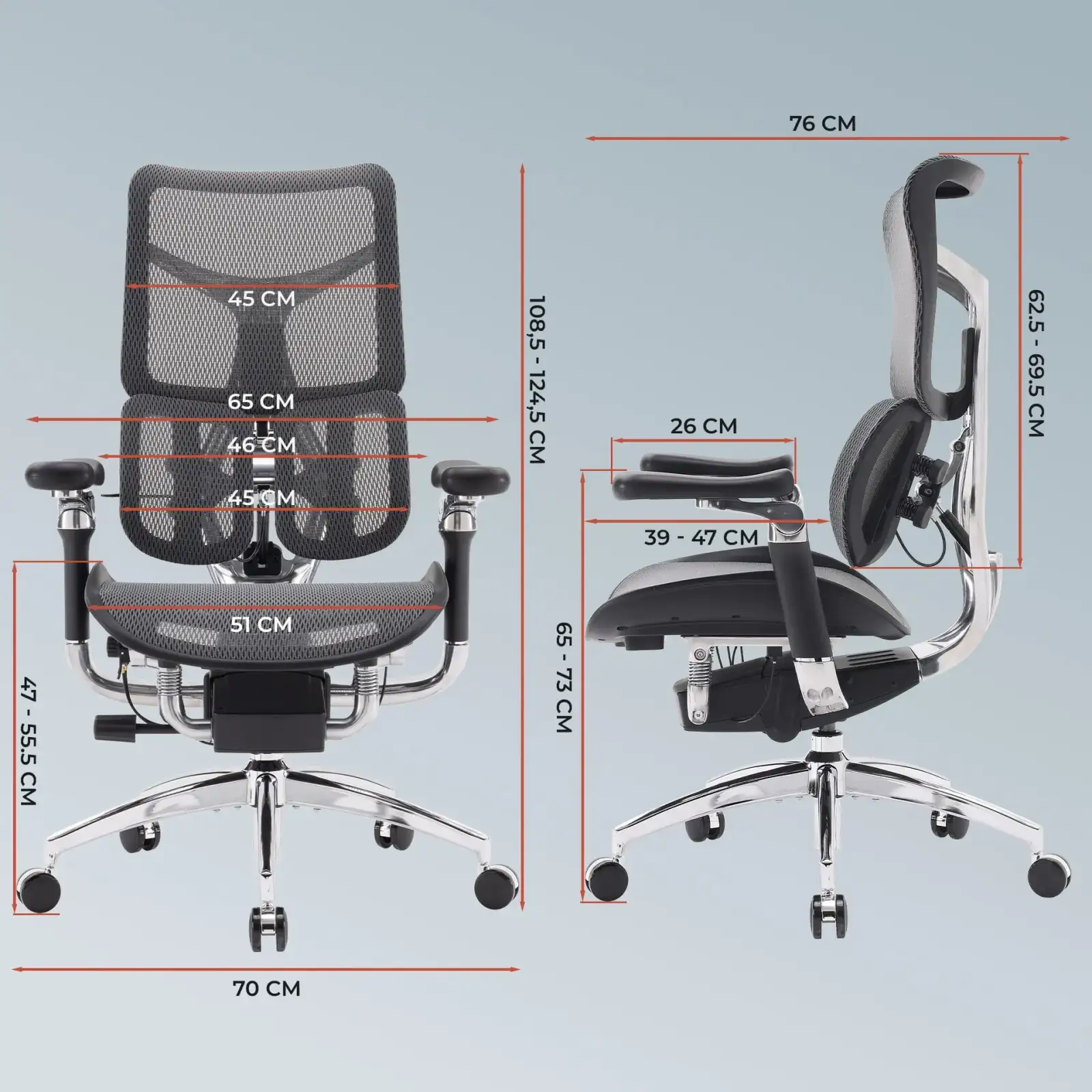 Крісло офісне Sihoo Doro S300 Mesh Dark Grey (S300-M201) UA