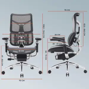 Крісло офісне Sihoo Doro S300 Mesh Dark Grey (S300-M201) UA