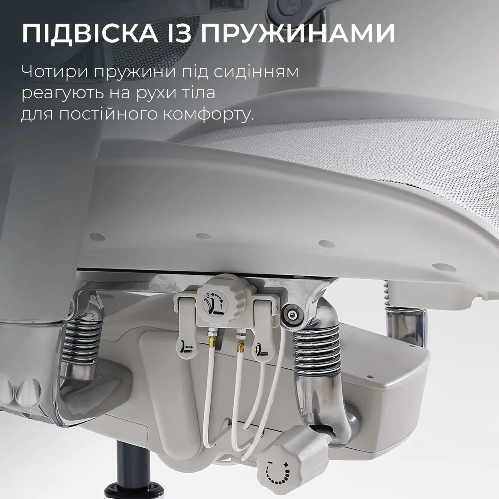 Крісло офісне Sihoo Doro S300 Mesh Light Grey (S300-M202) UA