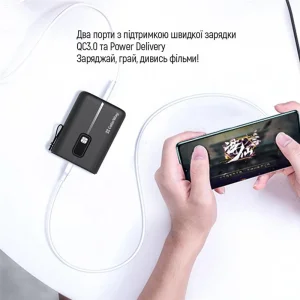 Зовнішній акумулятор ColorWay Full Power 10000mAh Black (CW-PB100LPK2BK-PDD) UA