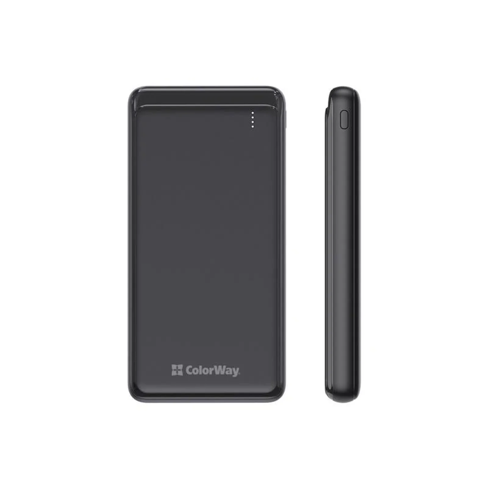 Зовнішній акумулятор ColorWay Slim 10000mAh Black (CW-PB100LPF2BK) UA