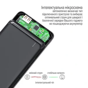Зовнішній акумулятор ColorWay Slim PD 10000mAh Black (CW-PB100LPG3BK-PD) UA