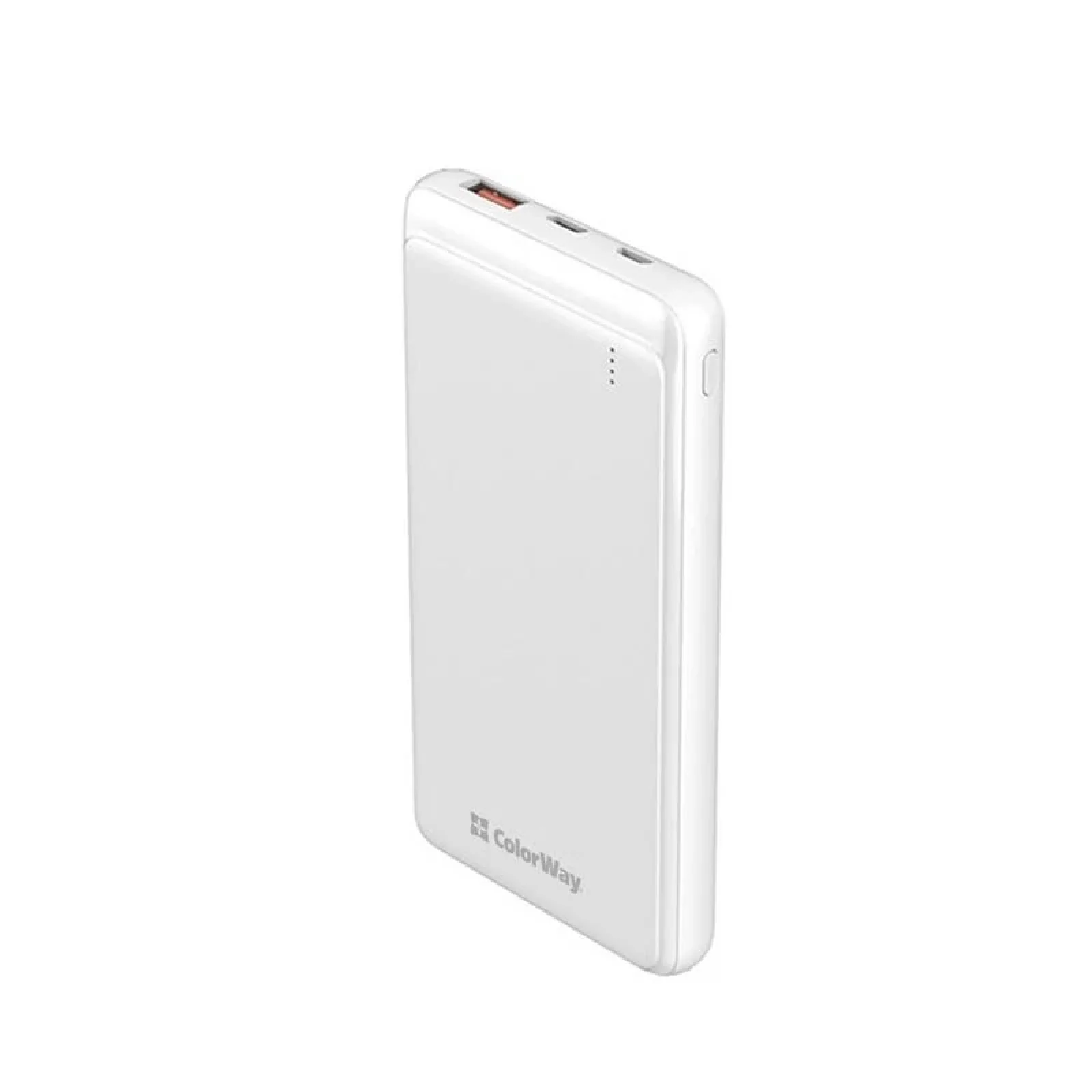 Зовнішній акумулятор ColorWay Slim PD 10000mAh White (CW-PB100LPG3WT-PD) UA