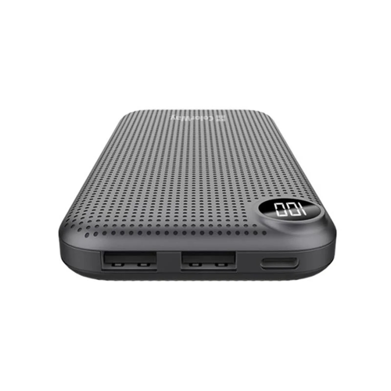 Зовнішній акумулятор ColorWay Slim, LCD 10000mAh Black (CW-PB100LPH2BK-D) UA