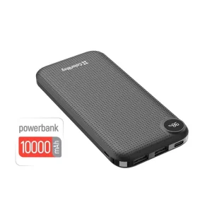 Зовнішній акумулятор ColorWay Slim, LCD 10000mAh Black (CW-PB100LPH2BK-D) UA