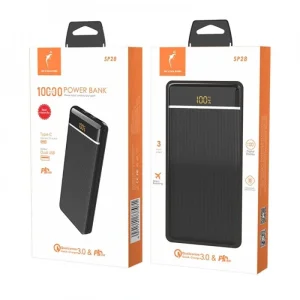 Зовнішній акумулятор SkyDolphin SP28 PD+QC3.0 10000mAh Black (PB-000090) UA
