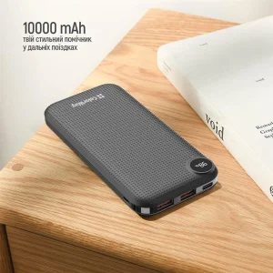 Зовнішній акумулятор ColorWay LCD 10000mAh Black (CW-PB100LPI3BK-PDD) UA
