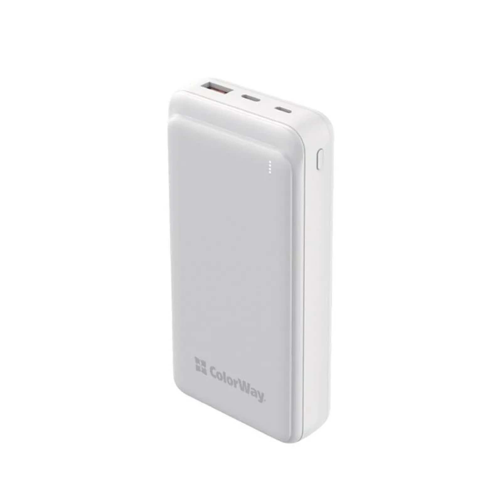 Зовнішній акумулятор ColorWay Slim 20000mAh White (CW-PB200LPG3WT-PD) UA
