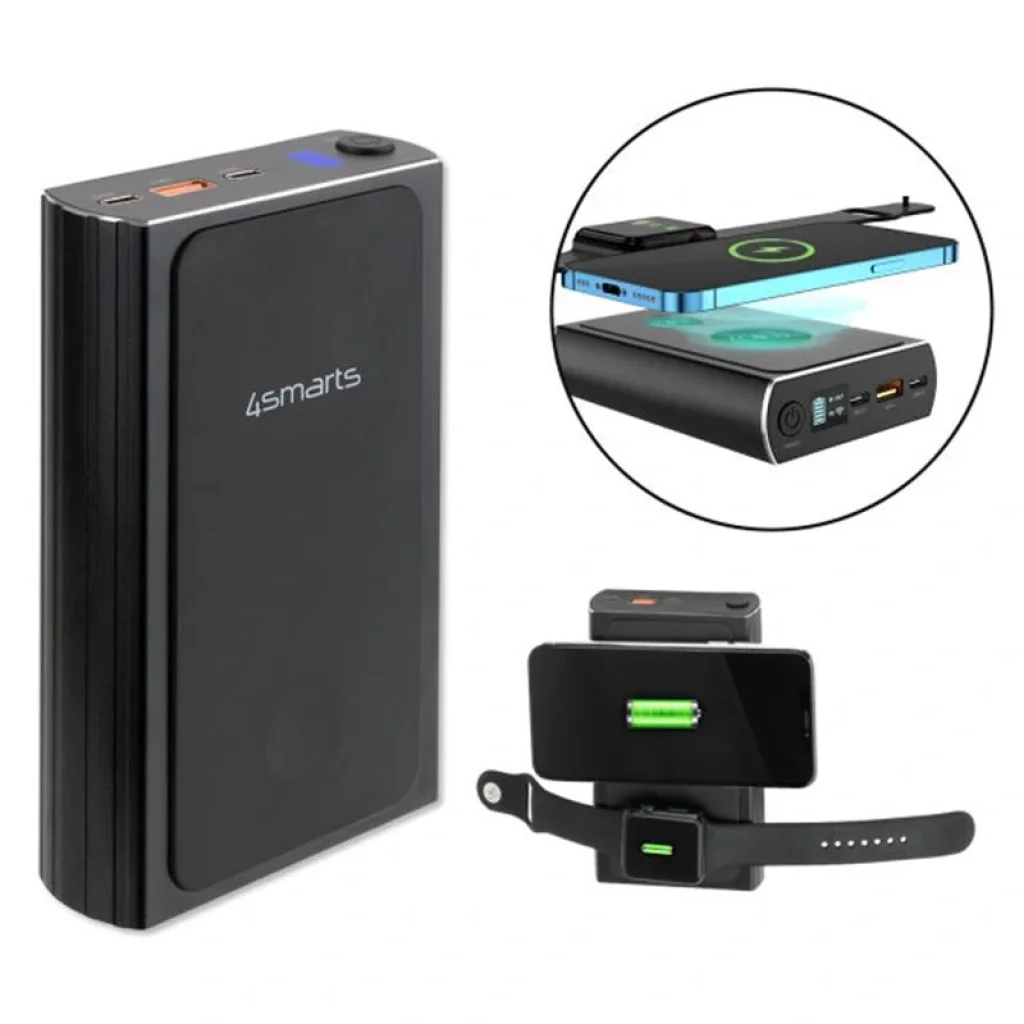 Внешний аккумулятор 4smarts VoltHub Graphene UltiMag 20000mAh 200W, Wireless, Black, VoltHub Graphene 20000mAh 200W UA