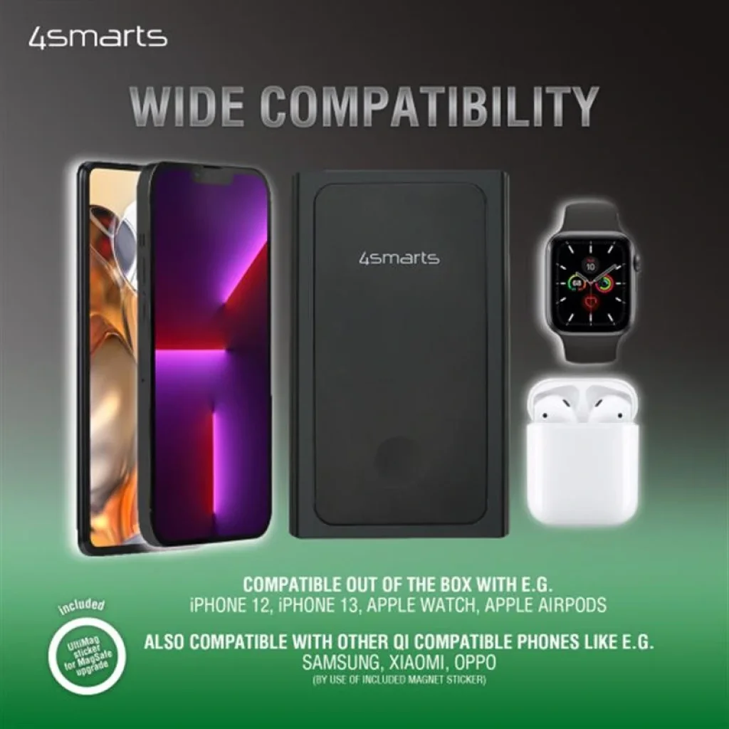 Внешний аккумулятор 4smarts VoltHub Graphene UltiMag 20000mAh 200W, Wireless, Black, VoltHub Graphene 20000mAh 200W UA