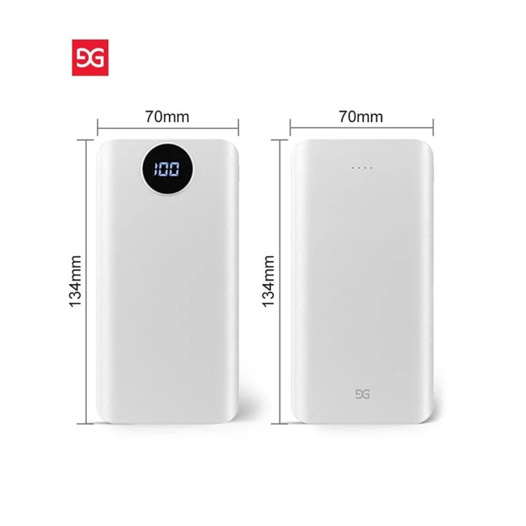 Зовнішній акумулятор Gusgu Xiamen Mini 80000M 20000 mAh White (GB/T-35590/UA-102807) UA