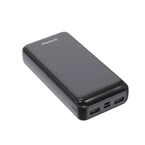 Зовнішній акумулятор ColorWay Slim 20000mAh Black (CW-PB200LPD2BK) UA
