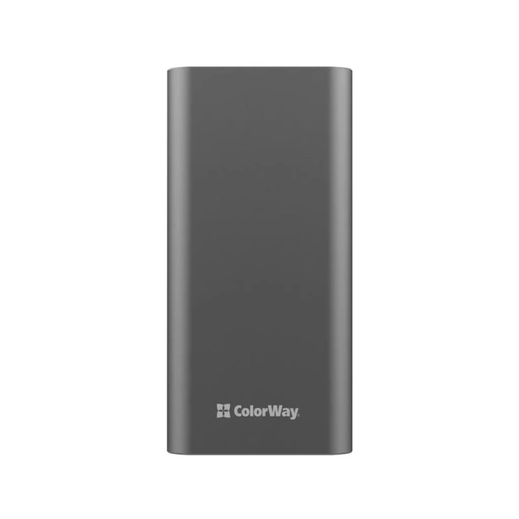 Зовнішній акумулятор ColorWay 20000mAh Gray (CW-PB200LPH3GR-PDD) UA