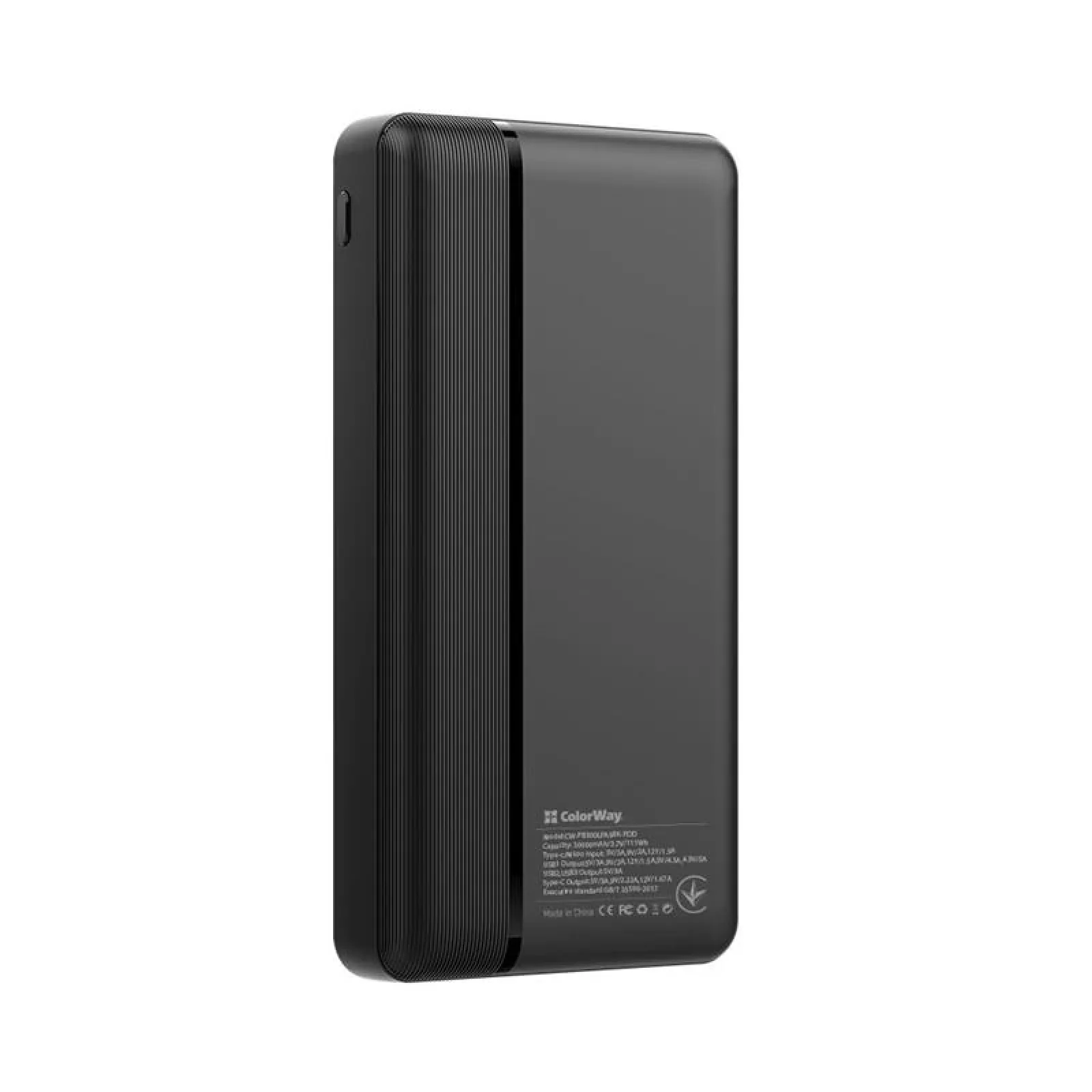 Зовнішній акумулятор ColorWay 30000mAh Black (CW-PB300LPA3BK-PD) UA