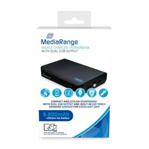 Внешний аккумулятор MediaRange 8800mAh with LED torch Black (MR752) UA