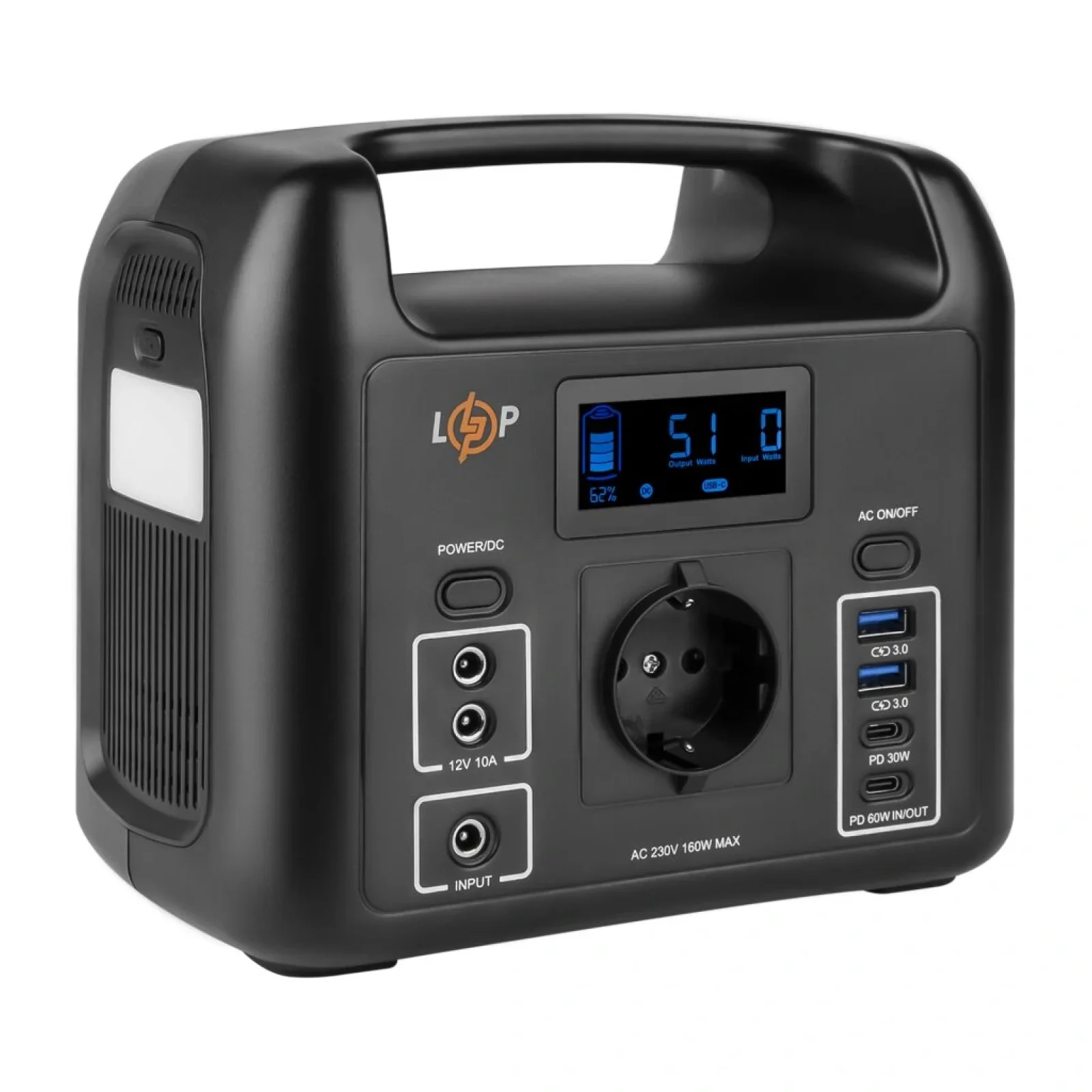 Зарядная станция LogicPower Charger 160 (160W, 204Wh), lp20051 UA