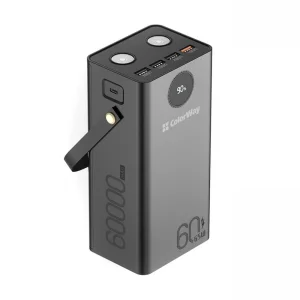 Зовнішній акумулятор ColorWay Powerful 60000mAh Black (CW-PB600LPA5BK-PDD) UA