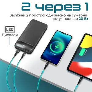 Зовнішній акумулятор Promate Torq-10 Black 10000mAh, torq-10.black UA
