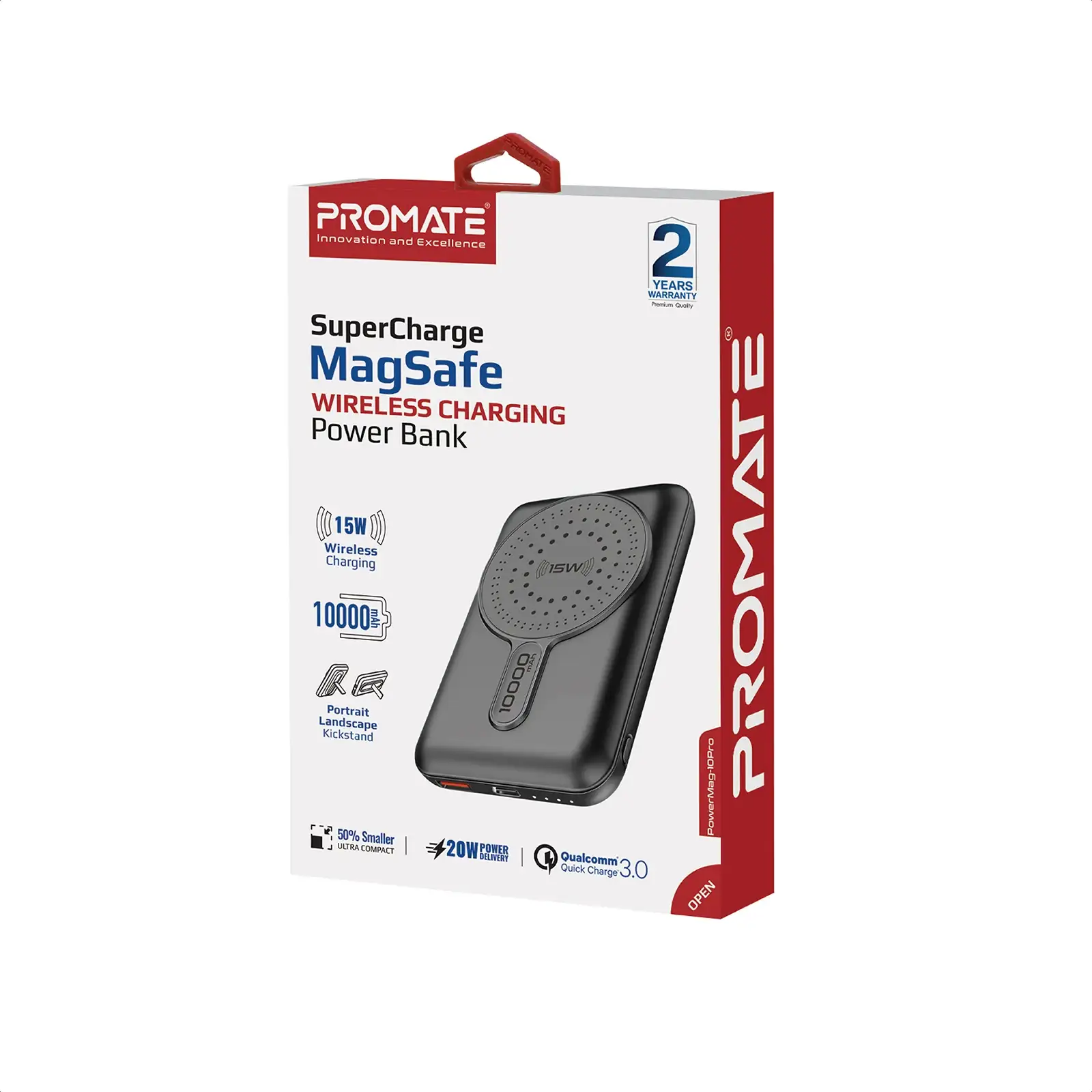 Зовнішній акумулятор Promate PowerMag-10Pro Black 10000mAh, powermag-10pro.black UA
