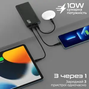 Внешний аккумулятор Promate Bolt-10Pro Black 10000mAh, bolt-10pro.black UA
