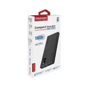 Внешний аккумулятор Promate Bolt-10Pro Black 10000mAh, bolt-10pro.black UA