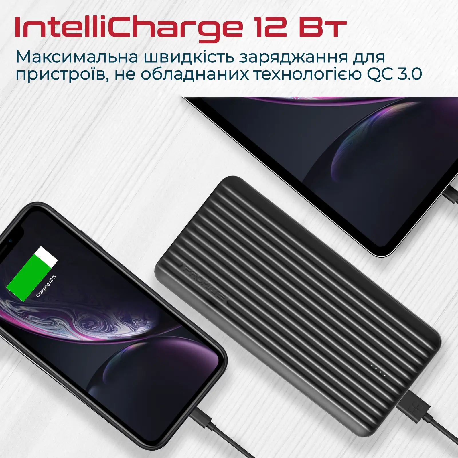 Внешний аккумулятор Promate Titan-30 Black 30000mAh, titan-30.black UA