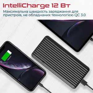 Внешний аккумулятор Promate Titan-30 Black 30000mAh, titan-30.black UA