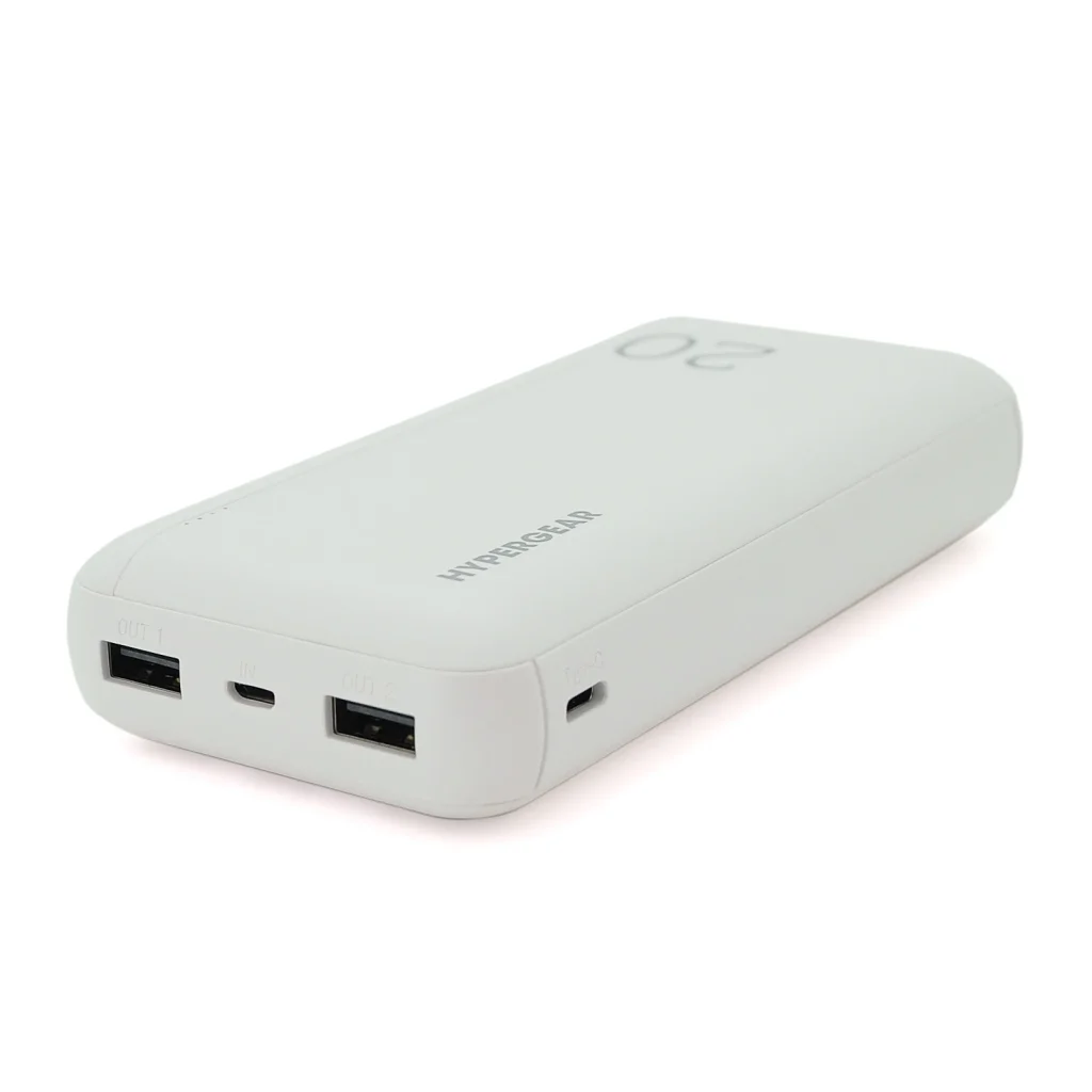 Зовнішній акумулятор Hypergear 20000mAh Fast Charge White (Hypergear-15460/29509) UA