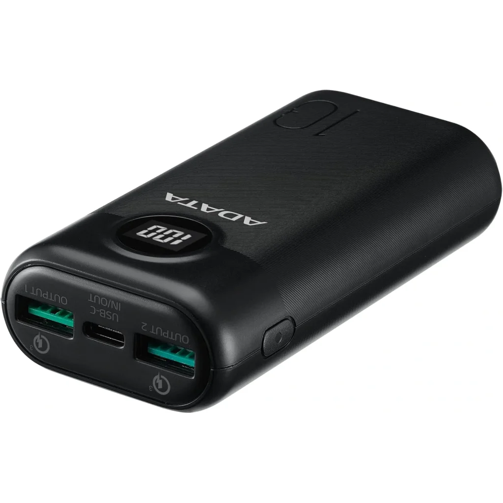 Зовнішній акумулятор A-DATA P10000QCD 10000mAh Black (AP10000QCD-DGT-CBK) UA