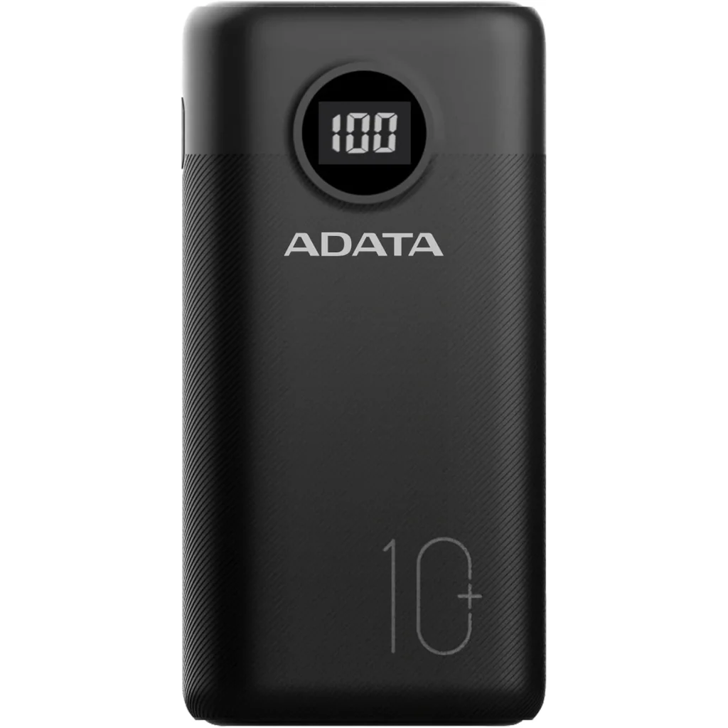 Зовнішній акумулятор A-DATA P10000QCD 10000mAh Black (AP10000QCD-DGT-CBK) UA