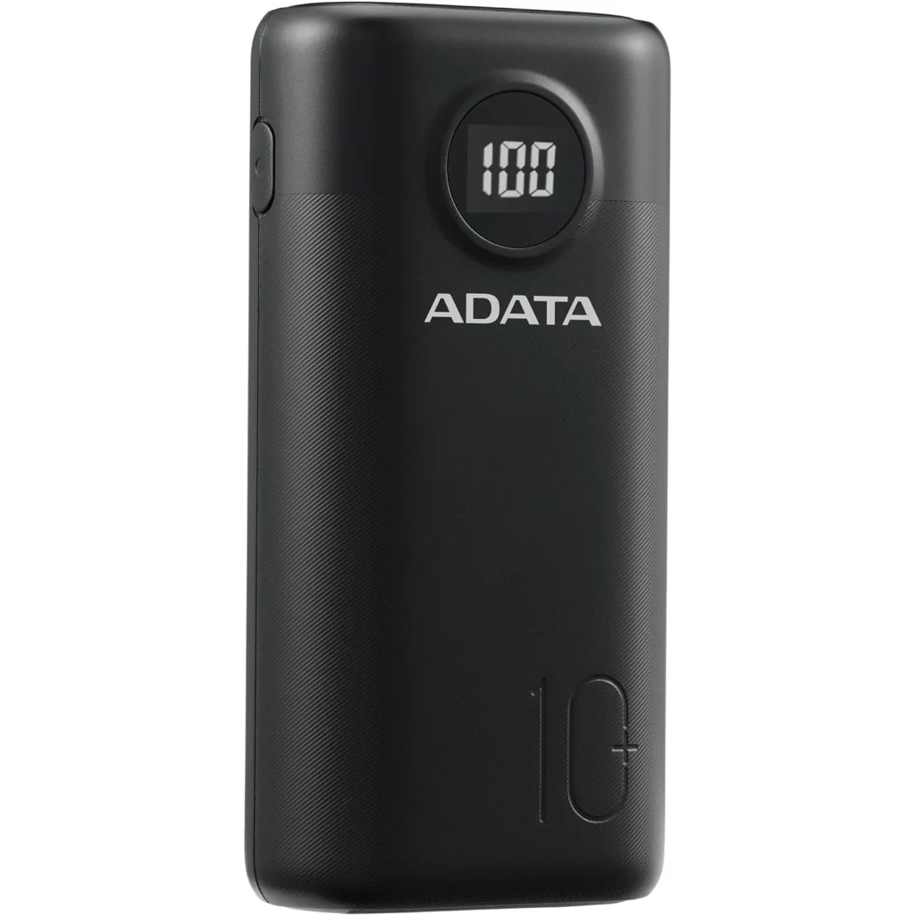Зовнішній акумулятор A-DATA P10000QCD 10000mAh Black (AP10000QCD-DGT-CBK) UA