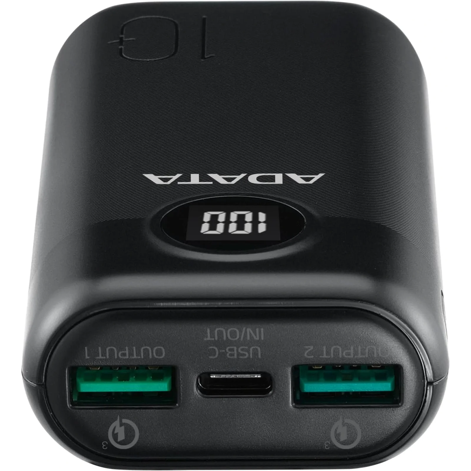 Зовнішній акумулятор A-DATA P10000QCD 10000mAh Black (AP10000QCD-DGT-CBK) UA