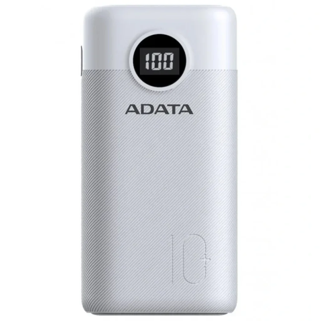 Зовнішній акумулятор A-DATA P10000QCD 10000mAh White (AP10000QCD-DGT-CWH) UA