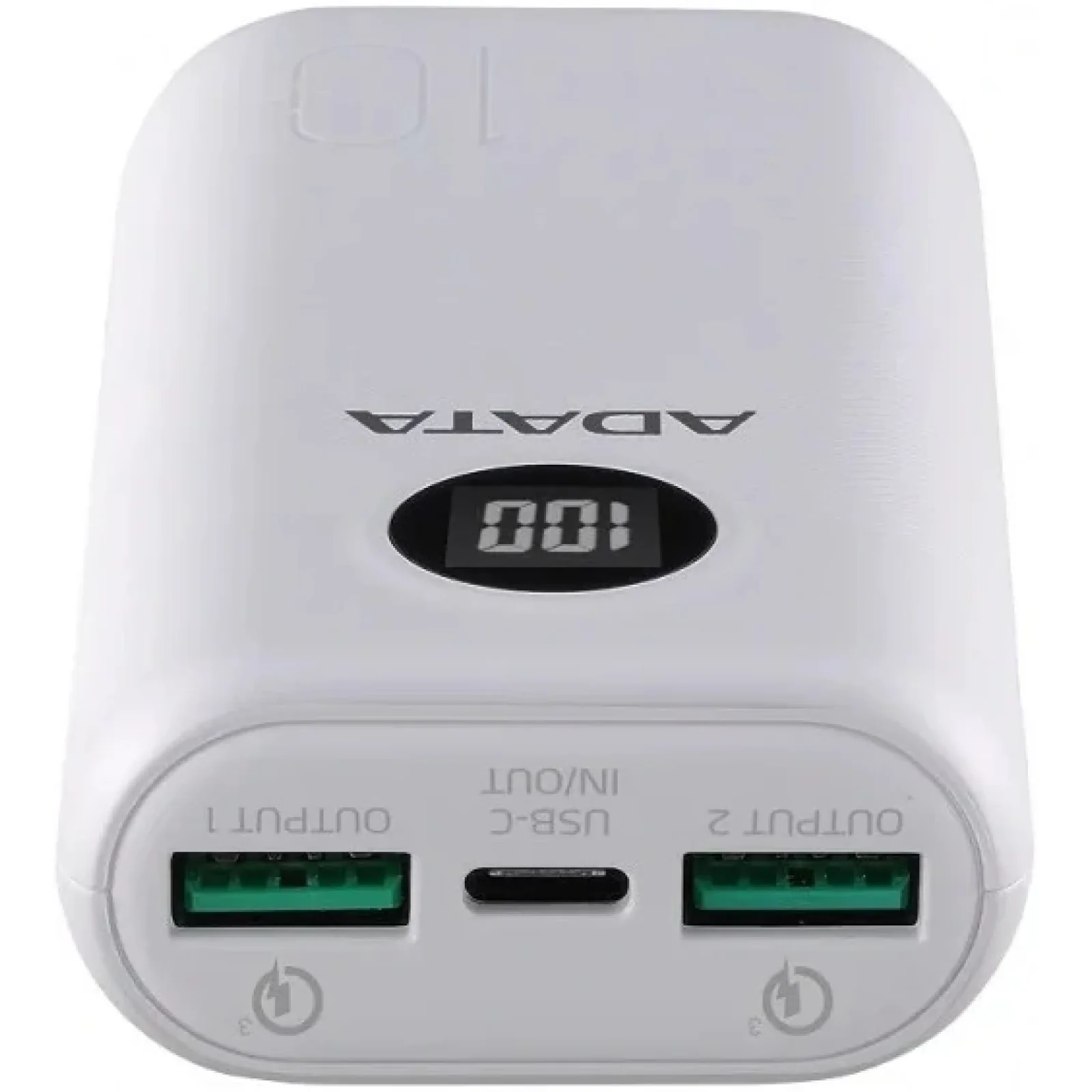 Зовнішній акумулятор A-DATA P10000QCD 10000mAh White (AP10000QCD-DGT-CWH) UA