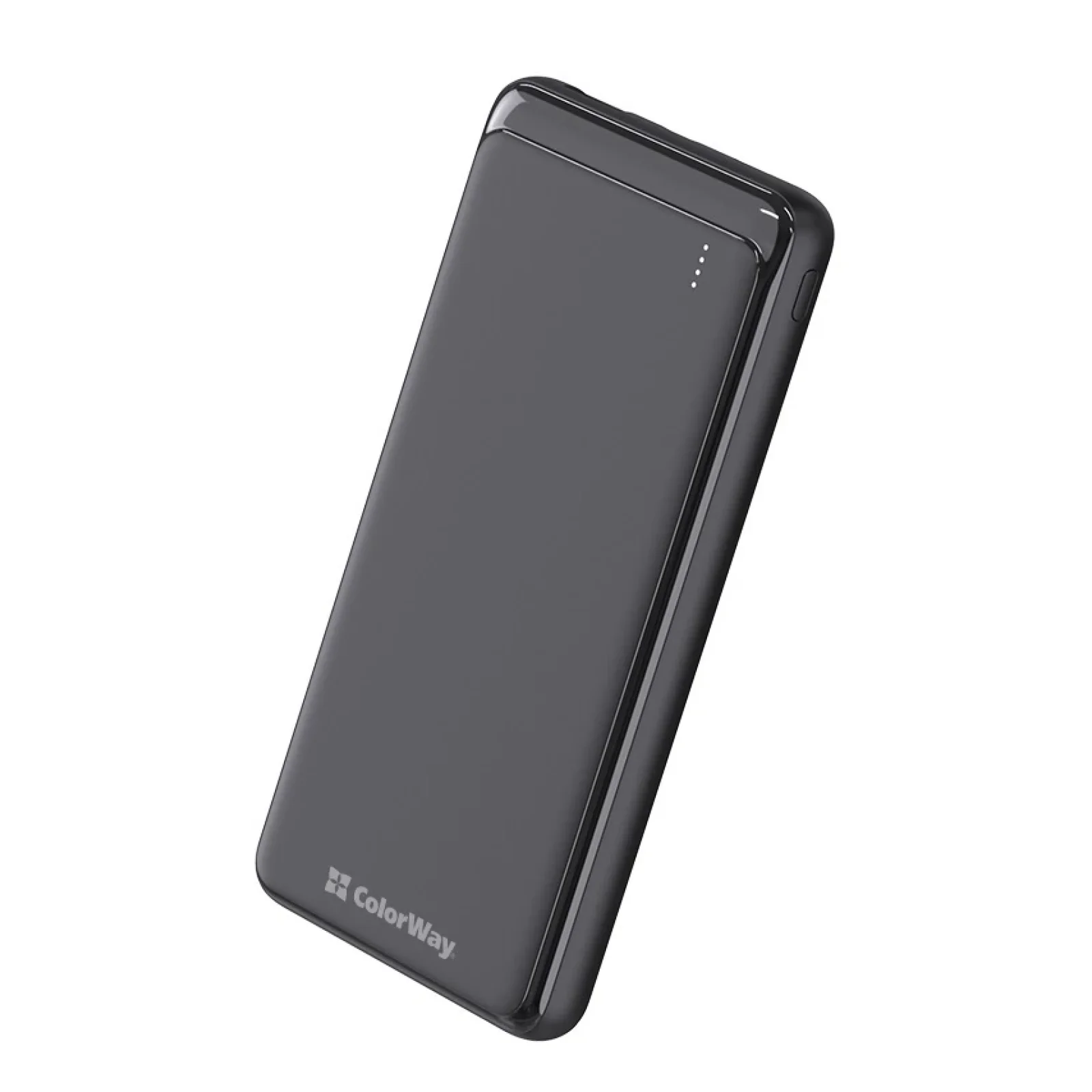 Зовнішній акумулятор ColorWay Slim 10000mAh Black (CW-PB100LPF2BK) UA