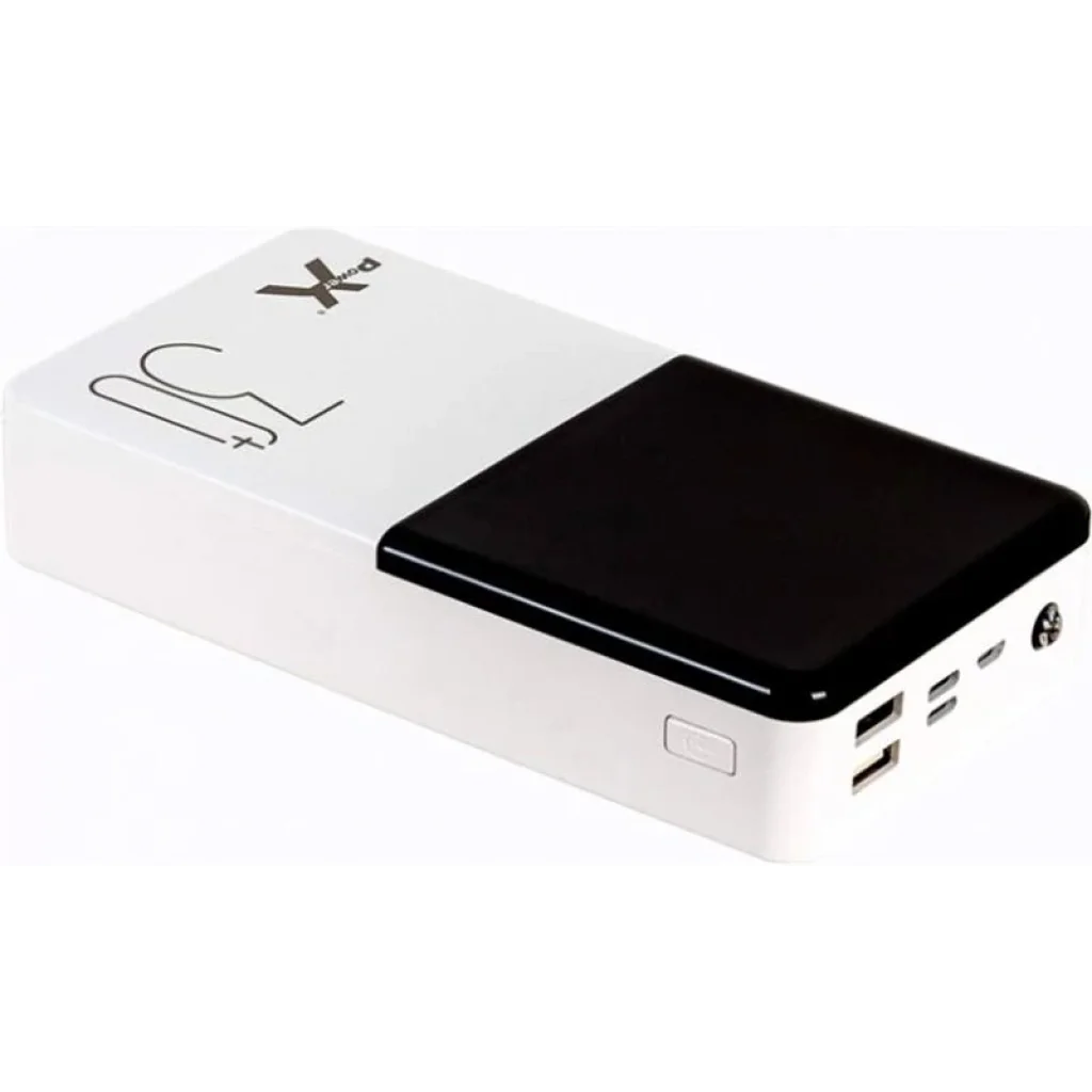 Зовнішній акумулятор PowerX Q500 30000mAh LCD Screen White (1283126562334) UA
