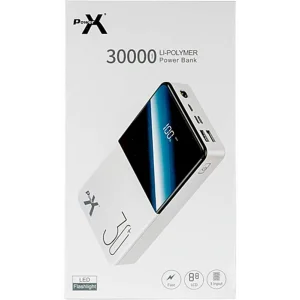 Зовнішній акумулятор PowerX Q500 30000mAh LCD Screen White (1283126562334) UA