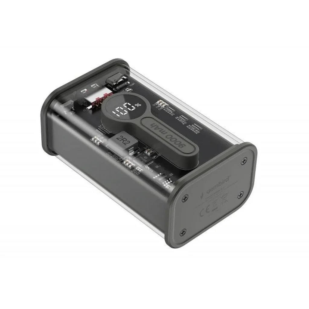 Внешний аккумулятор Gembird 9000mAh Black (PB09-TQC3-01) UA