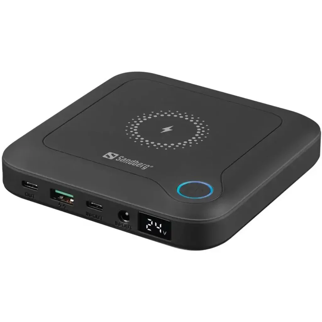 Зовнішній акумулятор Sandberg All-in1 Laptop Powerbank 24000mAh Black (420-57) UA