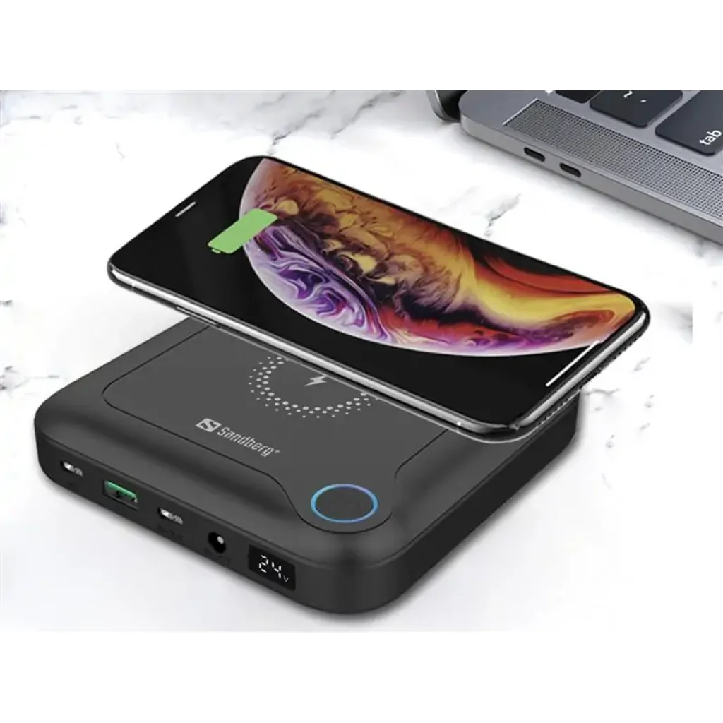Зовнішній акумулятор Sandberg All-in1 Laptop Powerbank 24000mAh Black (420-57) UA