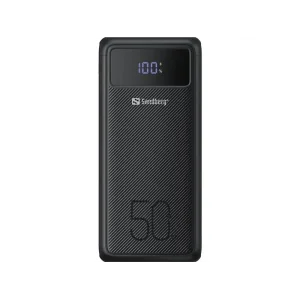 Зовнішній акумулятор Sandberg Powerbank 50000mAh, USB-C PD 130W, Black (420-75) UA