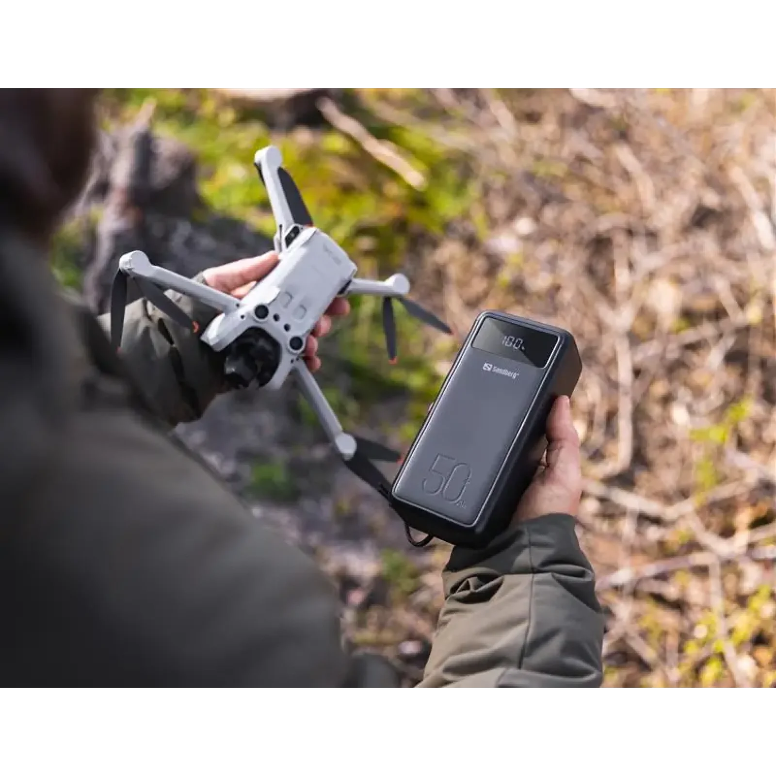 Зовнішній акумулятор Sandberg Powerbank 50000mAh, USB-C PD 130W, Black (420-75) UA