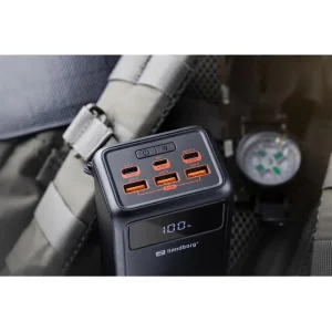 Зовнішній акумулятор Sandberg Powerbank 50000mAh, USB-C PD 130W, Black (420-75) UA