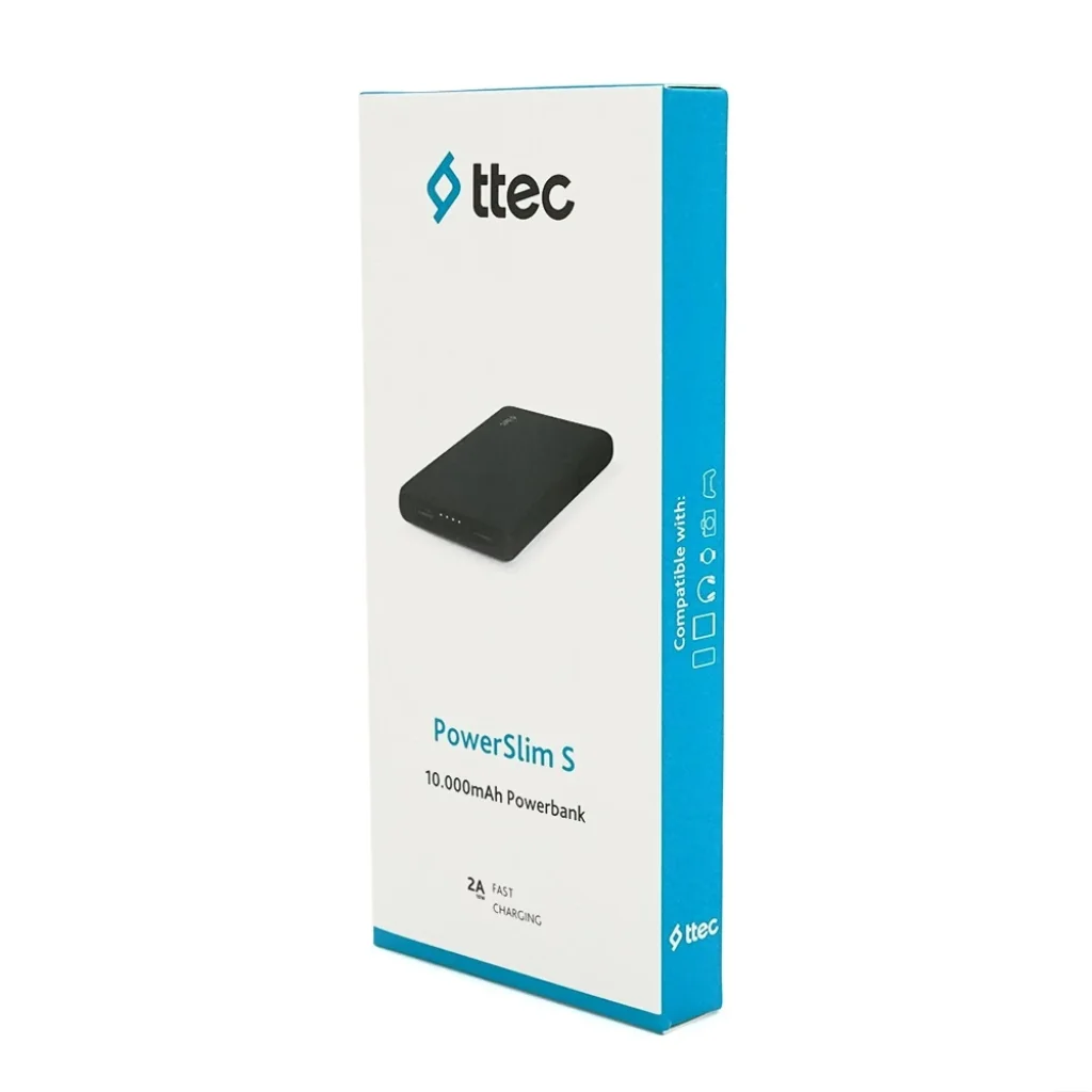 Зовнішній акумулятор Ttec 10000mAh PowerSlim S Black (2BB135S) UA
