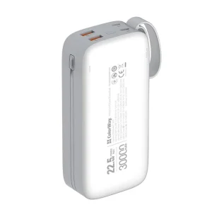 Зовнішній акумулятор ColorWay 30000mAh White (CW-PB300LPA4WT-PDD) UA